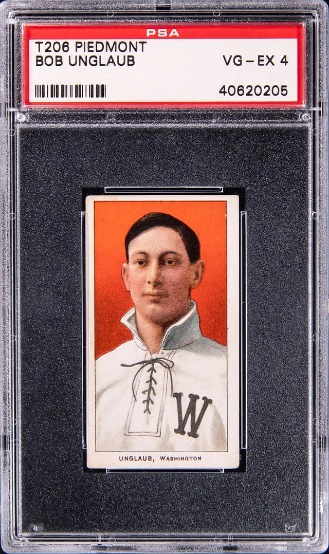1909-11 T206 Bob Unglaub - Piedmont White Border #no-number card image