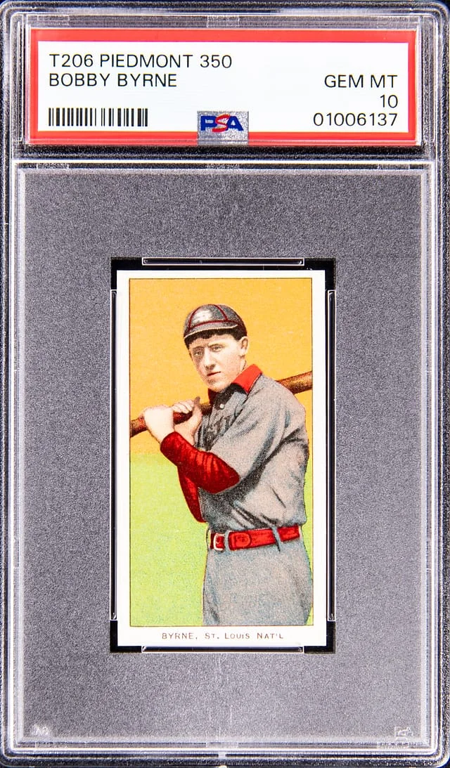 1909-11 T206 Bobby Byrne - Piedmont 350, Factory 25 White Border #no-number card image