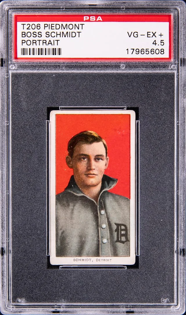 1909-11 T206 Boss Schmidt, Portrait - Piedmont White Border #no-number card image