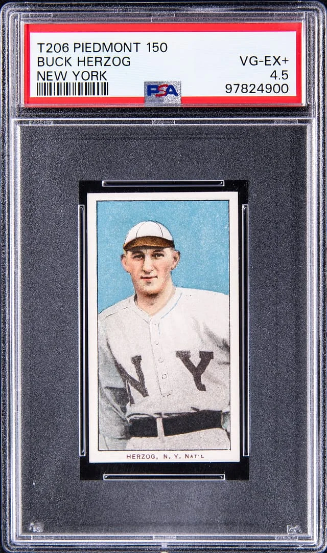 1909-11 T206 Buck Herzog, New York White Border #no-number card image