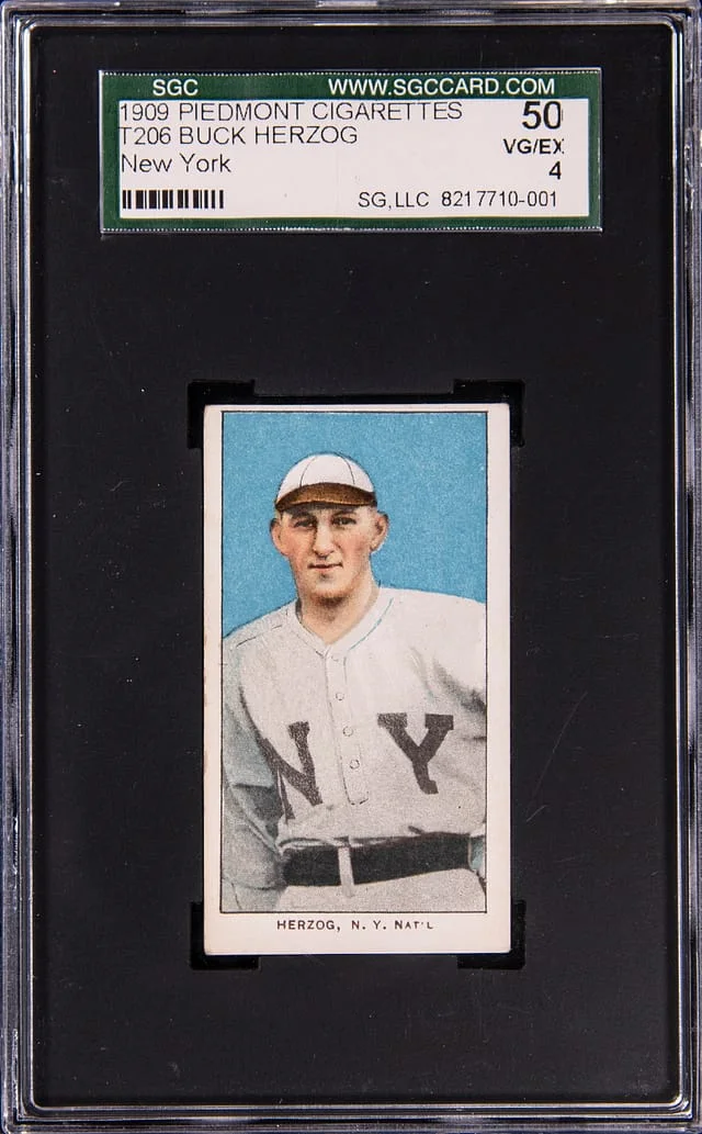 1909-11 T206 Buck Herzog - Piedmont White Border #no-number card image