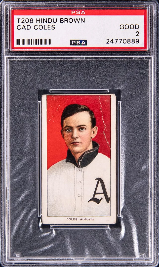 1909-11 T206 Cad Coles - Hindu Brown White Border #no-number card image