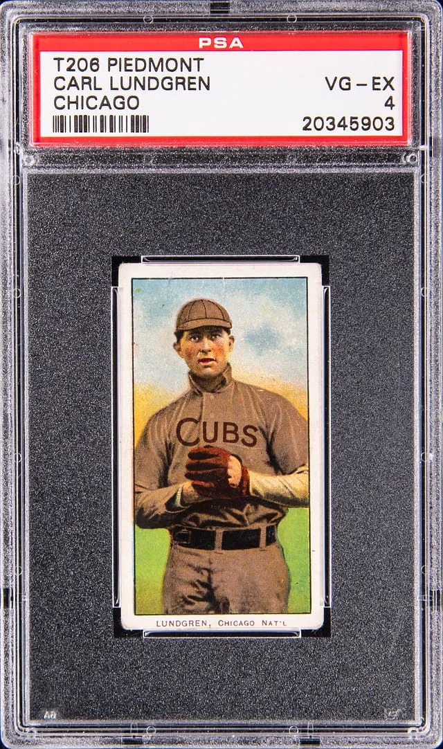 1909-11 T206 Carl Lundgren, Chicago - Piedmont/150 White Border #no-number card image