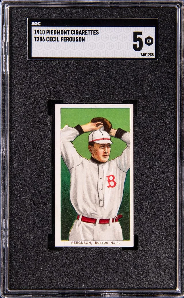 1909-11 T206 Cecil Ferguson - Piedmont White Border #no-number card image