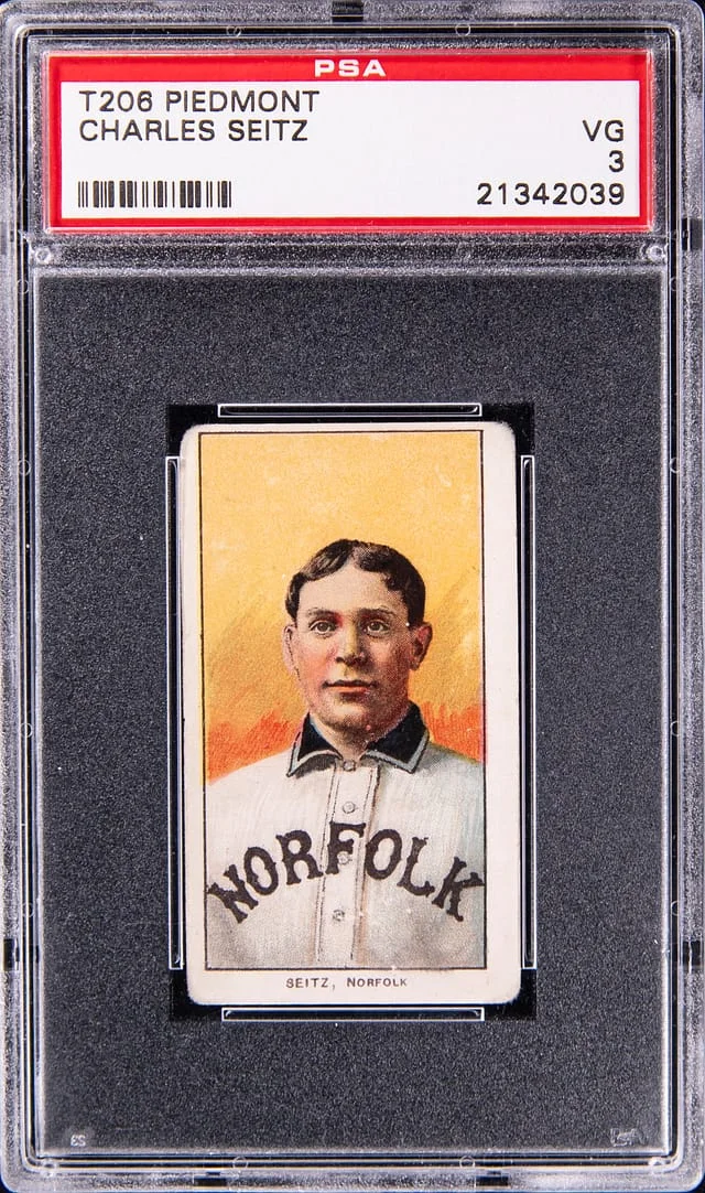 1909-11 T206 Charles Seitz - Piedmont White Border #no-number card image