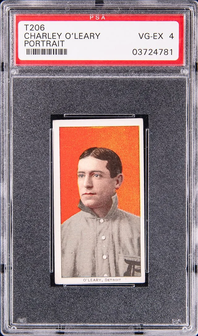 1909-11 T206 Charley O'Leary, Portrait - Piedmont White Border #no-number card image