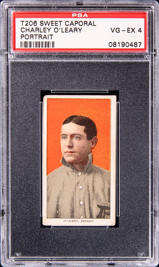 1909-11 T206 Charley O'Leary, Portrait - Sweet Caporal White Border #no-number card image