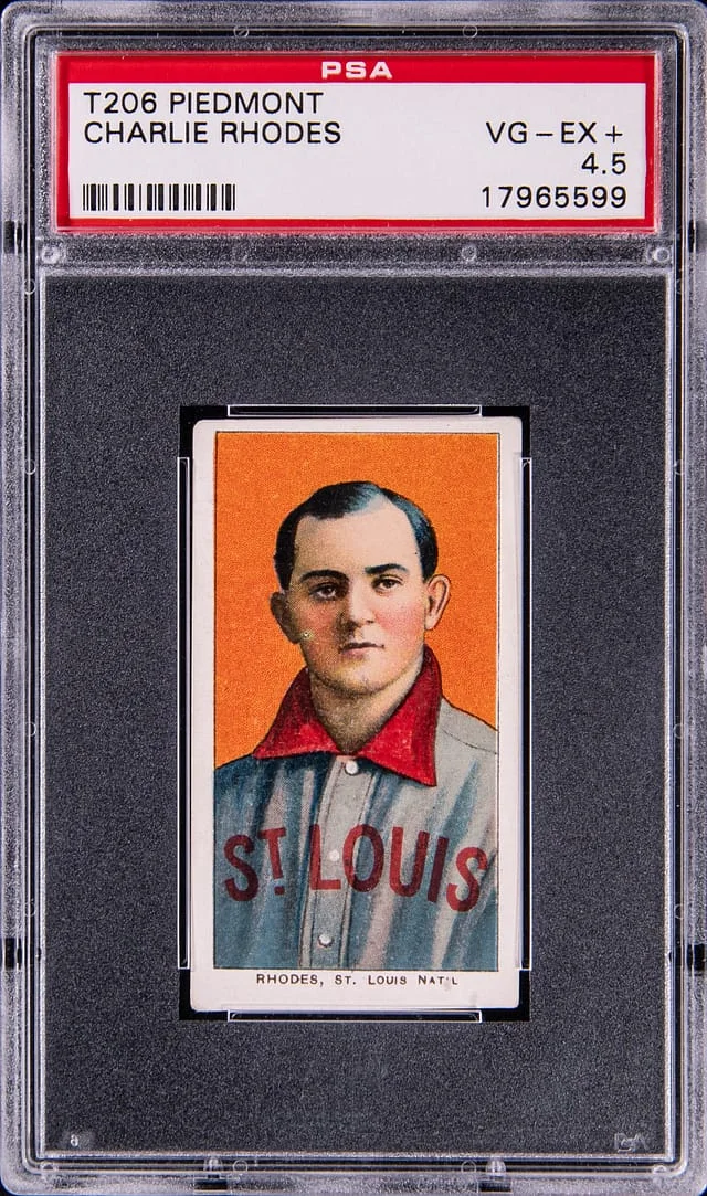 1909-11 T206 Charlie Rhodes White Border #no-number card image
