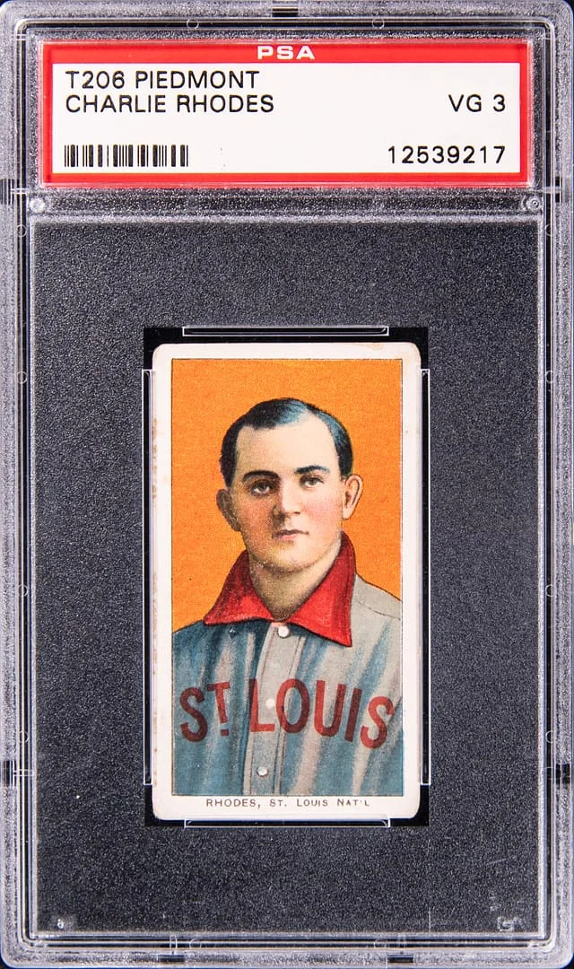 1909-11 T206 Charlie Rhodes - Piedmont White Border #no-number card image