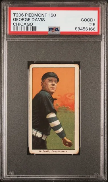 1909-11 T206 Chicago George Davis Piedmont #150 card image