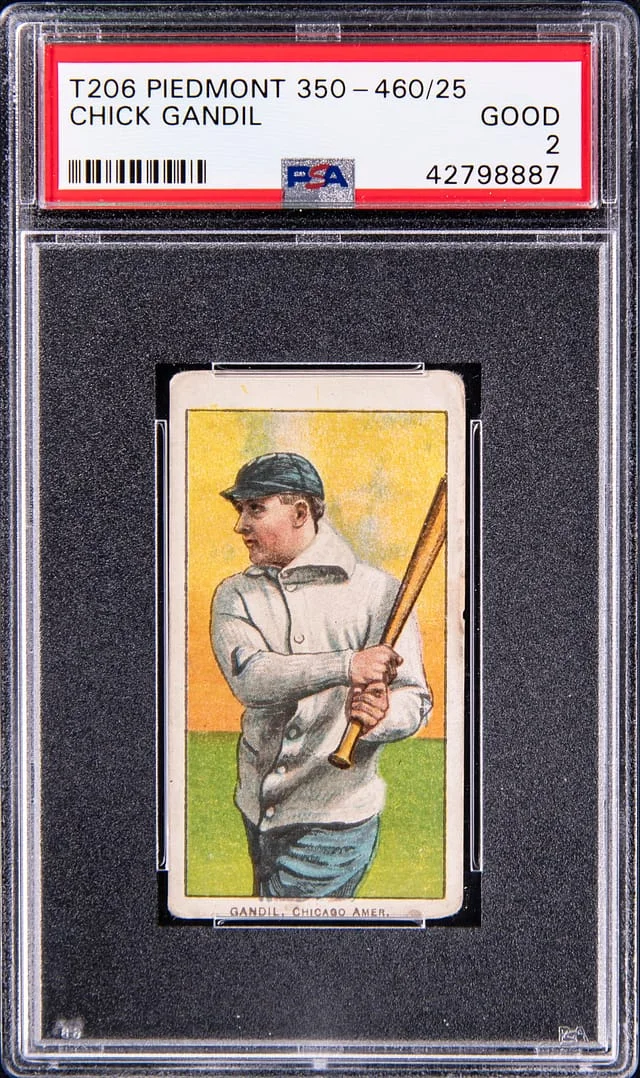 1909-11 T206 Chick Gandil Piedmont 350-460/25 #NNO card image