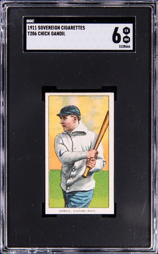 1909-11 T206 Chick Gandil White Border #no-number card image