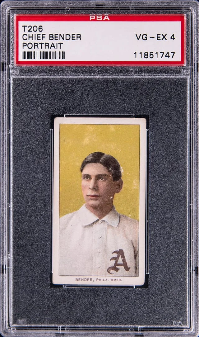 1909-11 T206 Chief Bender White Border #no-number card image