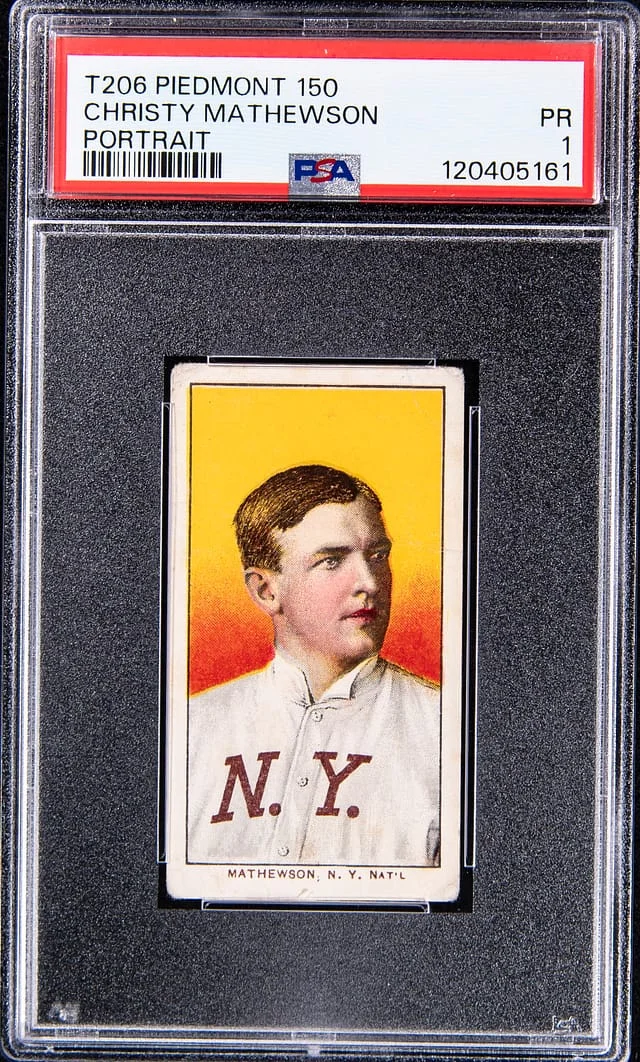 1909-11 T206 Christy Mathewson, Portrait - Piedmont/150 White Border #no-number card image