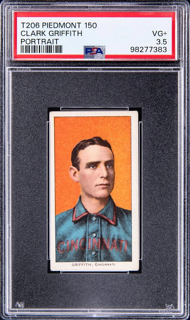 1909-11 T206 Clark Griffith, Portrait - Piedmont 150 White Border #no-number card image