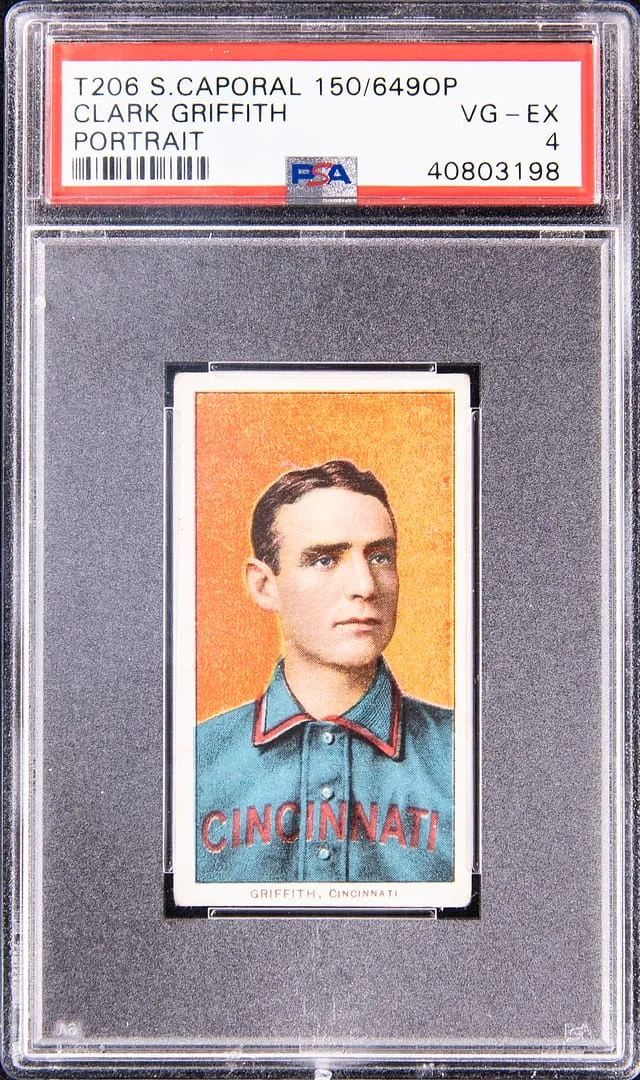 1909-11 T206 Clark Griffith, Portrait - Sweet Caporal 150/649OP White Border #no-number card image