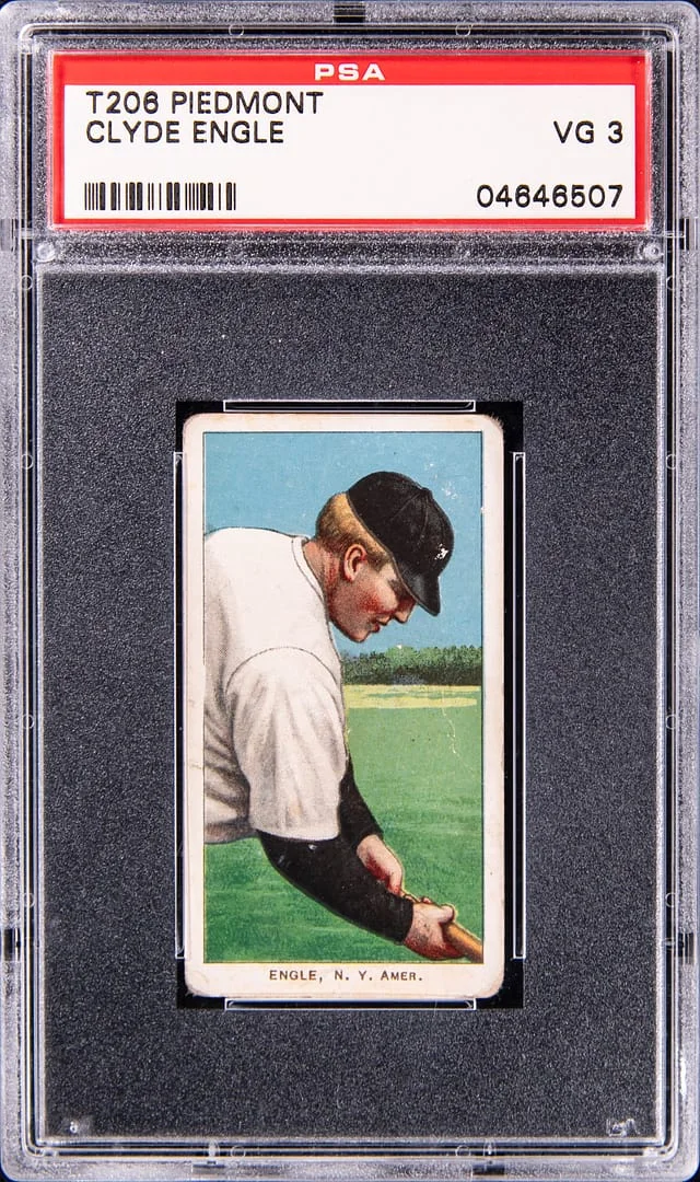 1909-11 T206 Clyde Engle - Piedmont White Border #no-number card image