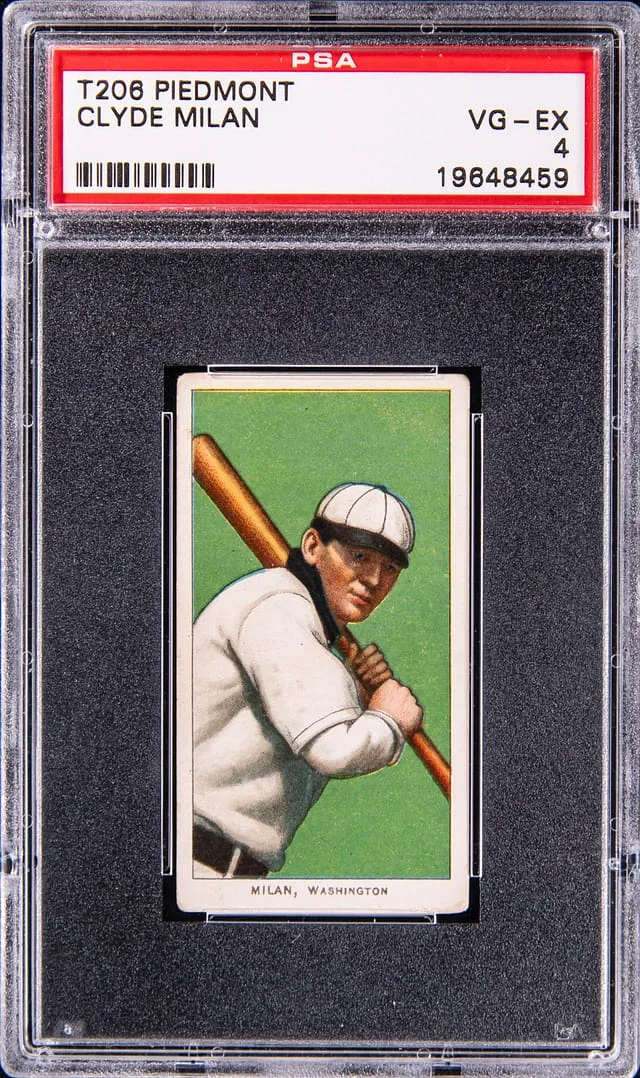 1909-11 T206 Clyde Milan - Piedmont White Border #no-number card image