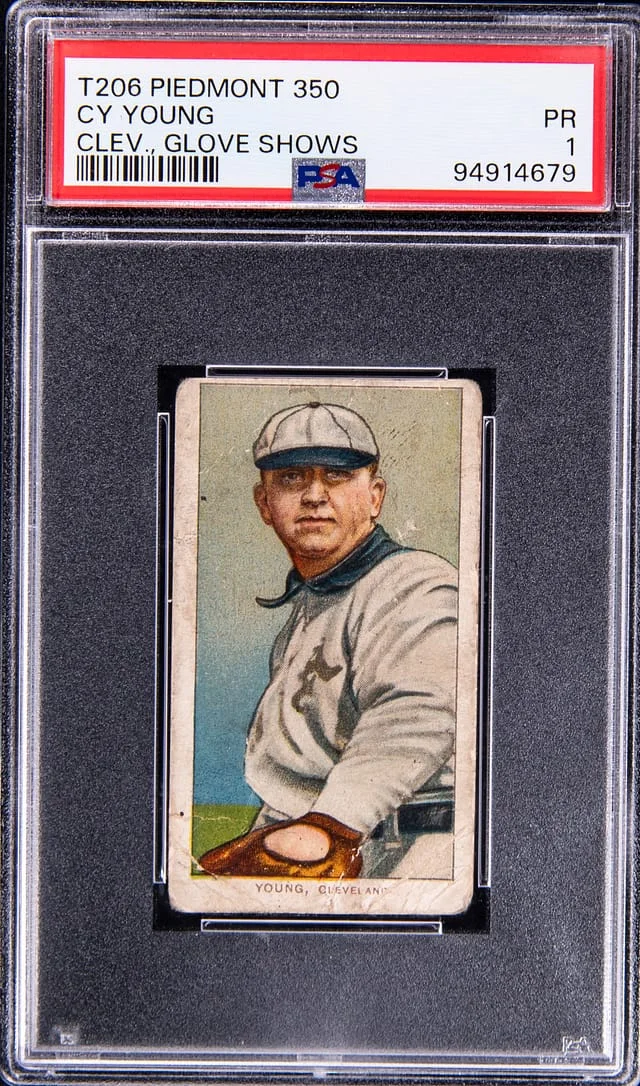1909-11 T206 Cy Young, Glove Shows White Border #no-number card image