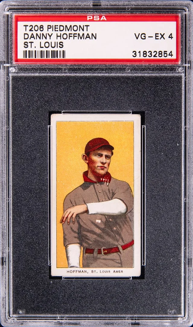 1909-11 T206 Danny Hoffman, St. Louis - Piedmont White Border #no-number card image