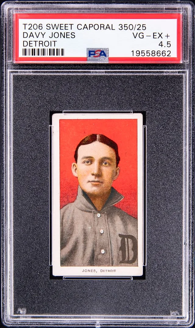 1909-11 T206 Davy Jones, Detroit White Border #no-number card image
