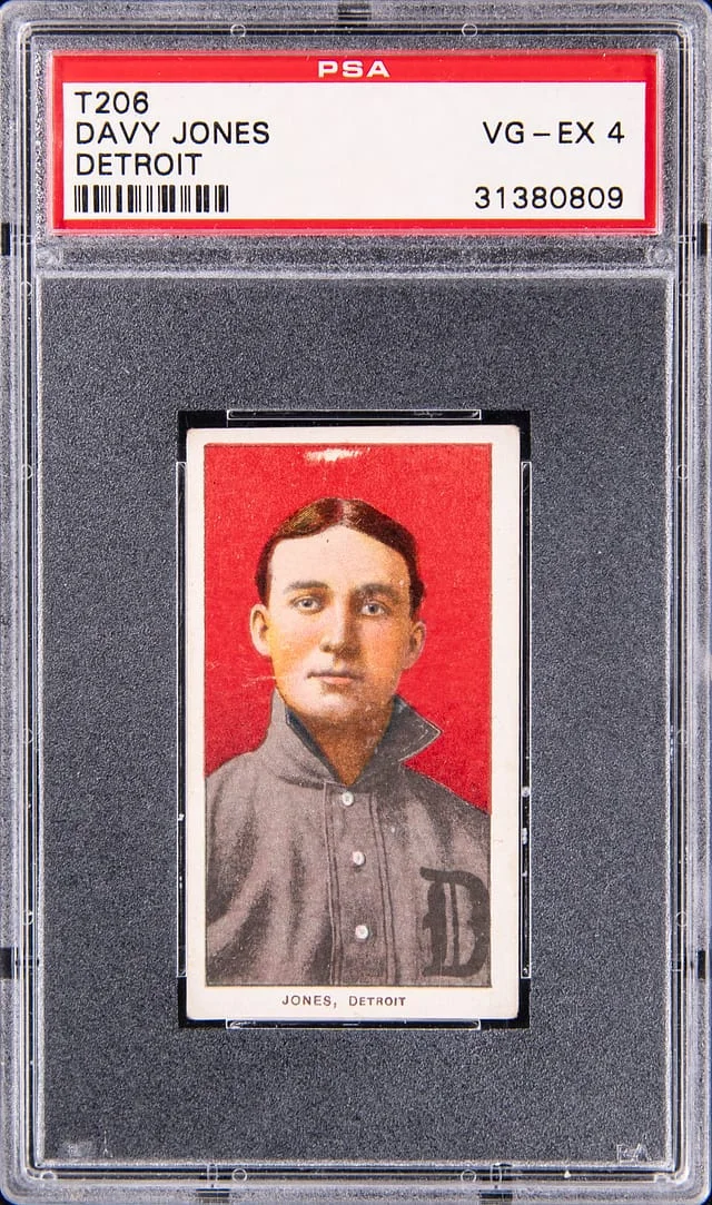 1909-11 T206 Davy Jones, Detroit - Piedmont White Border #no-number card image