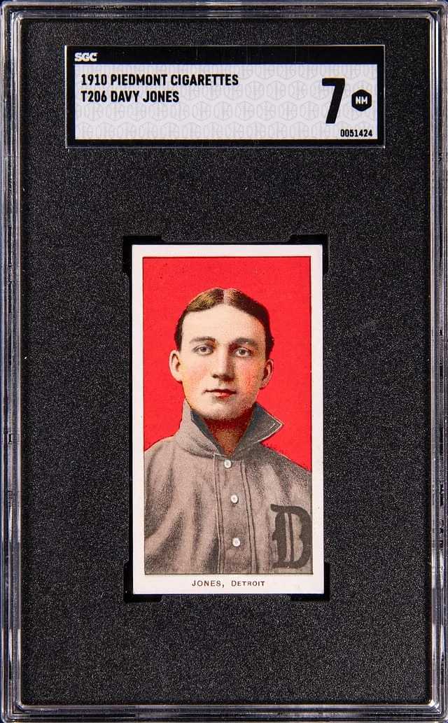 1909-11 T206 Davy Jones - Piedmont White Border #no-number card image