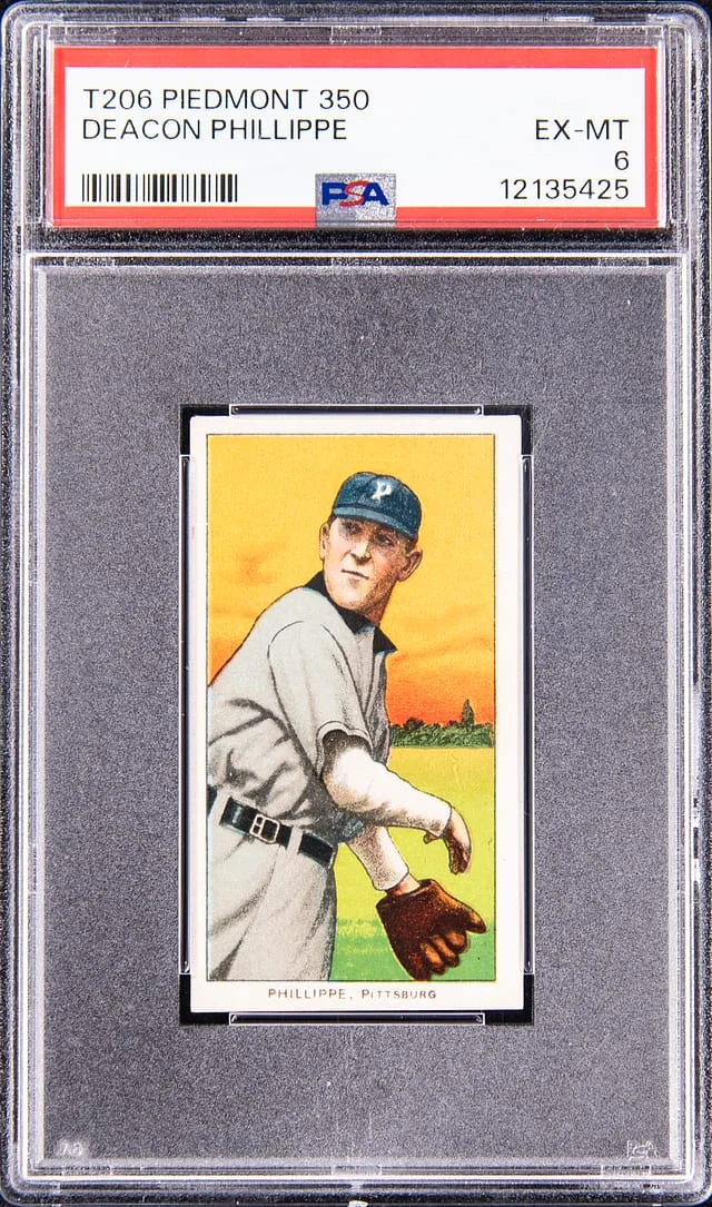 1909-11 T206 Deacon Phillippe - Piedmont/350 White Border #no-number card image
