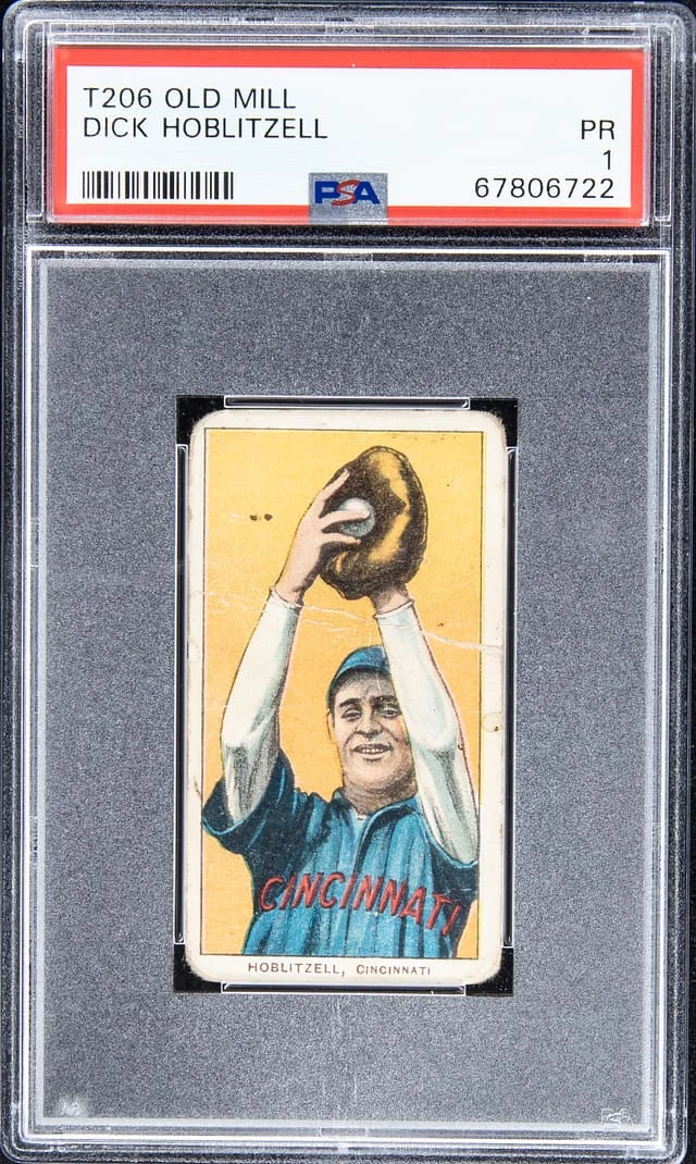 1909-11 T206 Dick Hoblitzell White Border #no-number card image