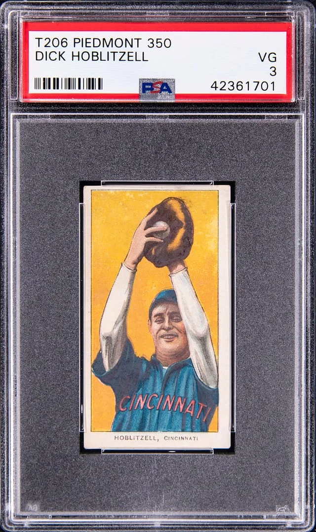 1909-11 T206 Dick Hoblitzell - Piedmont 350 White Border #no-number card image
