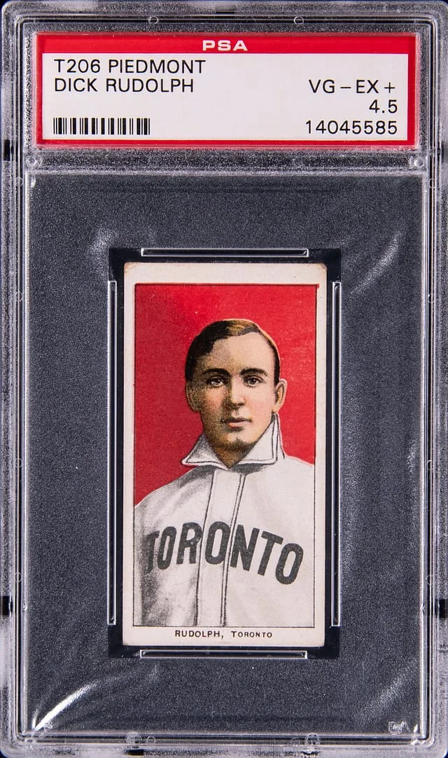 1909-11 T206 Dick Rudolph White Border #no-number card image