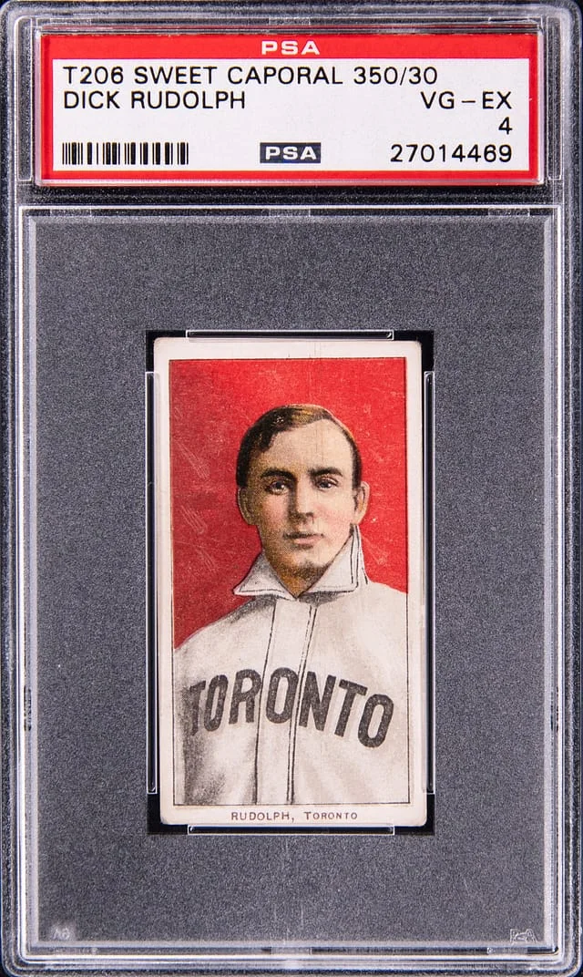 1909-11 T206 Dick Rudolph - Sweet Caporal 350/30 White Border #no-number card image