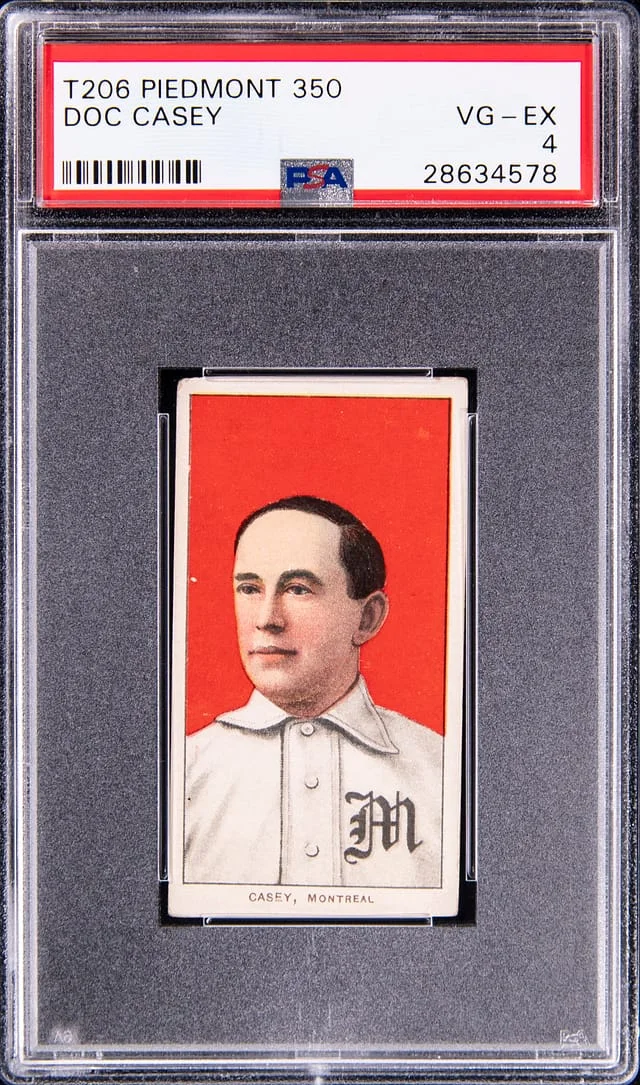 1909-11 T206 Doc Casey Piedmont 350 #NNO card image