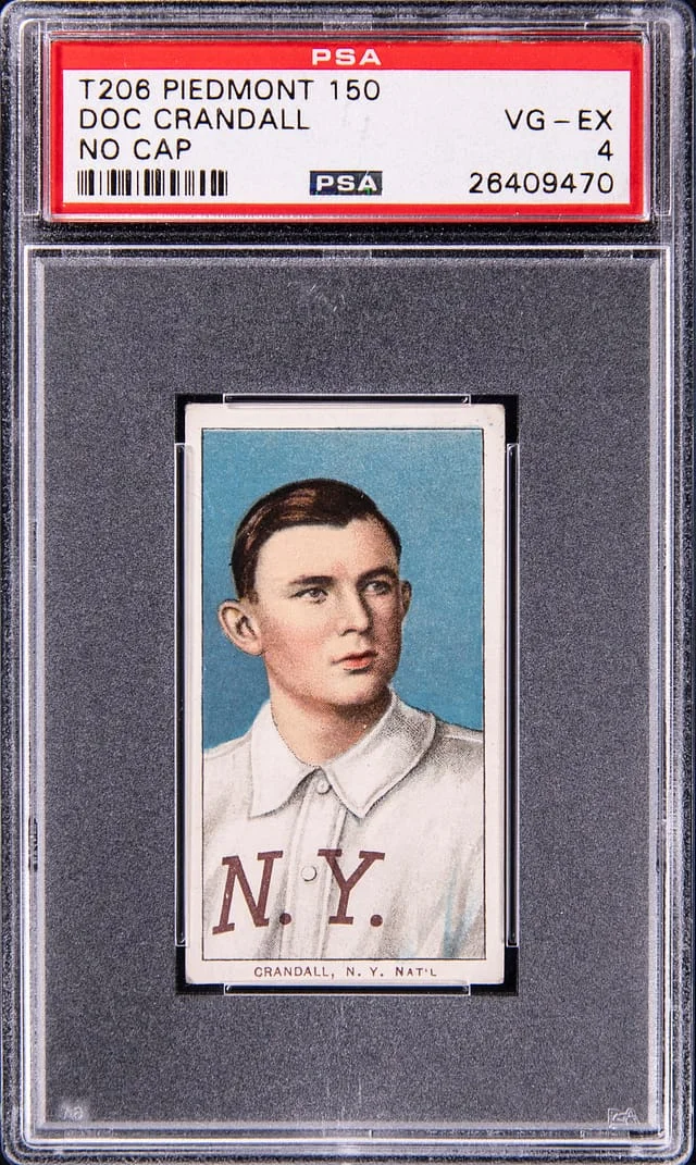 1909-11 T206 Doc Crandall, No Cap - Piedmont 150 White Border #no-number card image