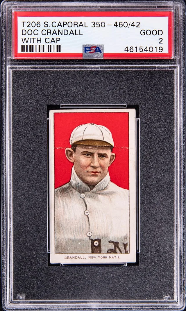 1909-11 T206 Doc Crandall - Sweet Caporal 350-460/42 White Border #no-number card image
