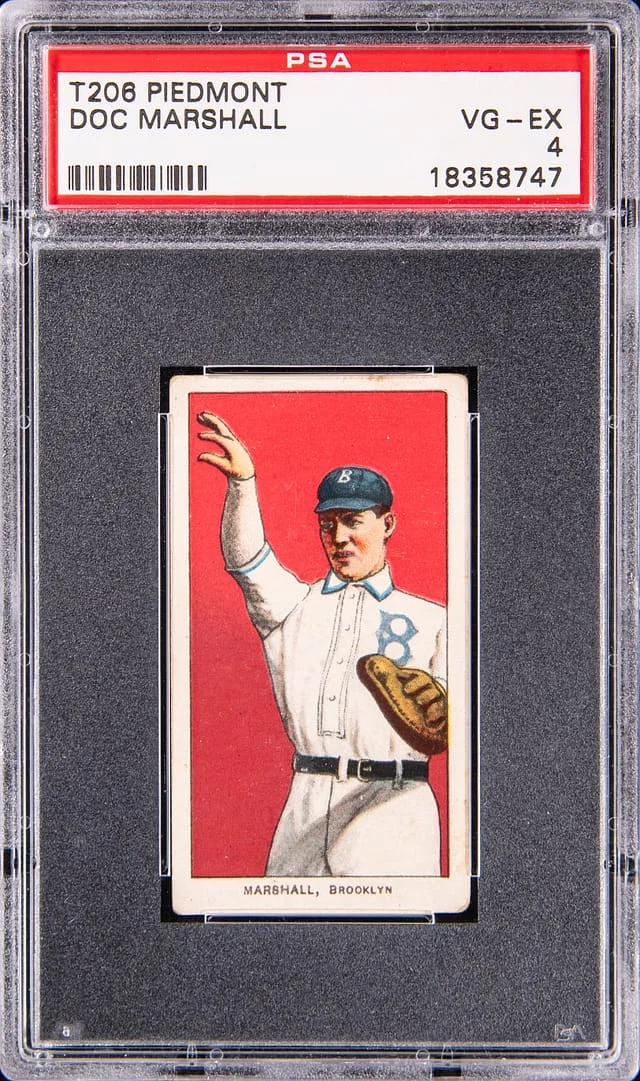 1909-11 T206 Doc Marshall - Piedmont White Border #no-number card image