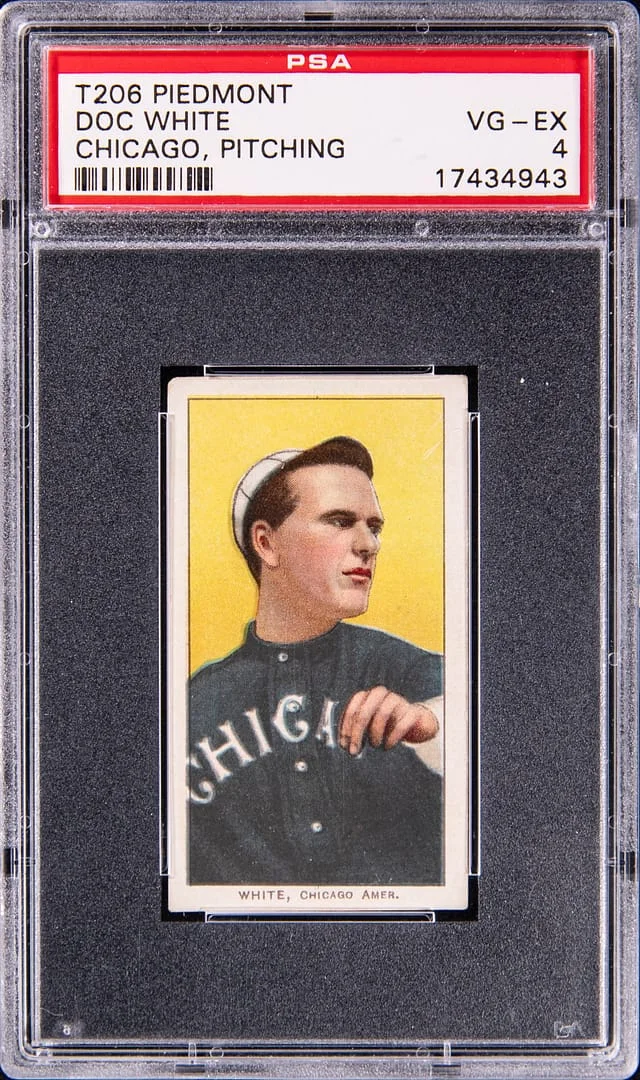 1909-11 T206 Doc White, Chicago, Pitching - Piedmont White Border #no-number card image
