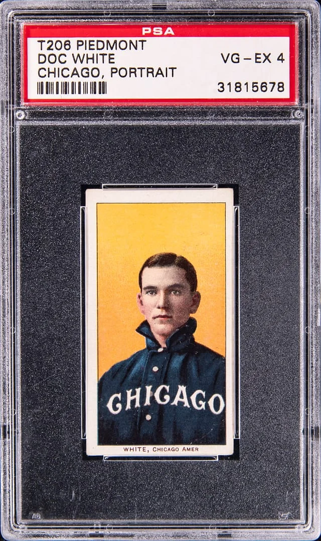 1909-11 T206 Doc White, Chicago, Portrait - Piedmont White Border #no-number card image