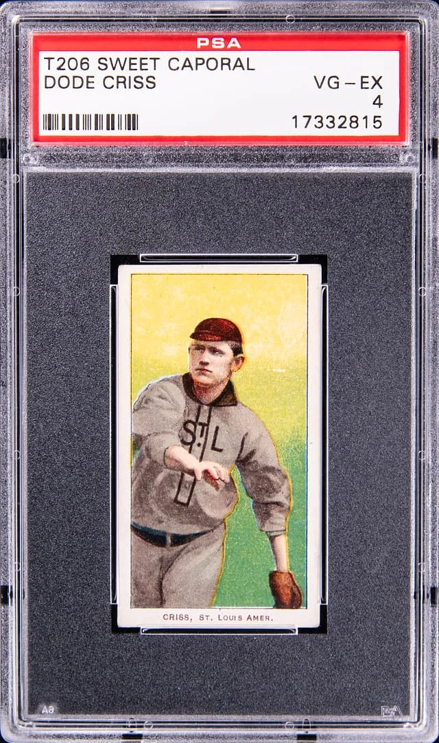 1909-11 T206 Dode Criss White Border #no-number card image