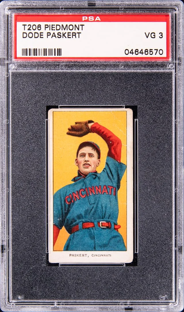 1909-11 T206 Dode Paskert - Piedmont White Border #no-number card image