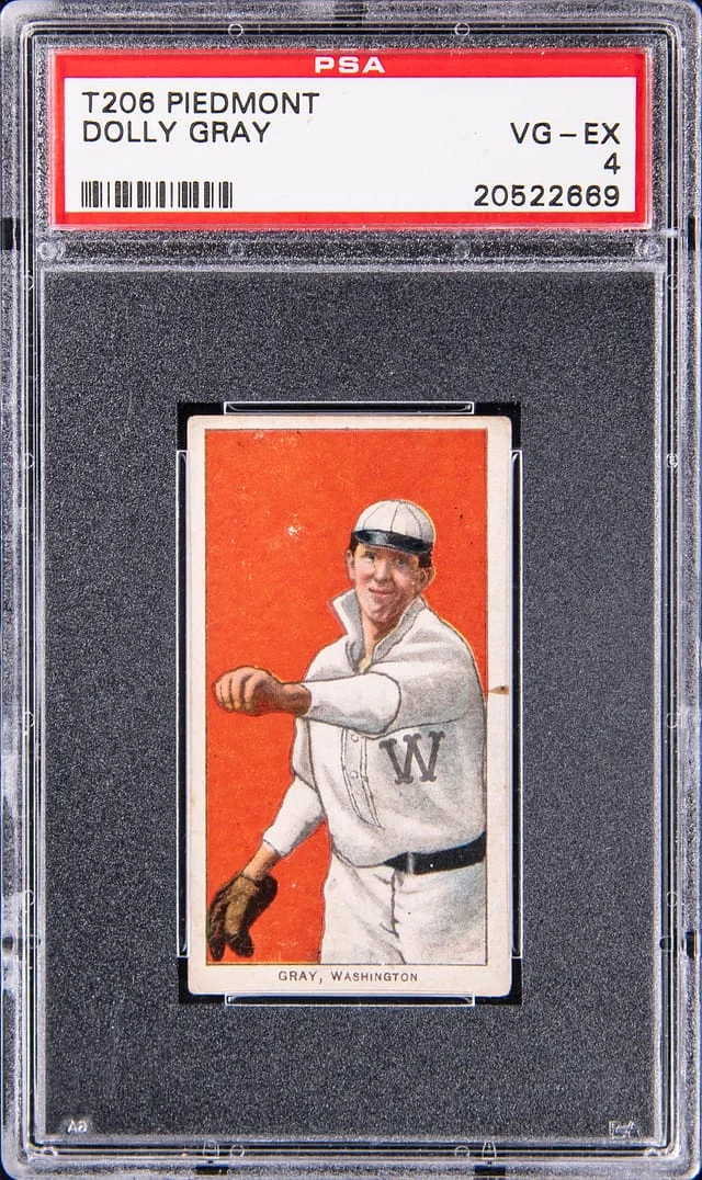 1909-11 T206 Dolly Gray - Piedmont White Border #no-number card image