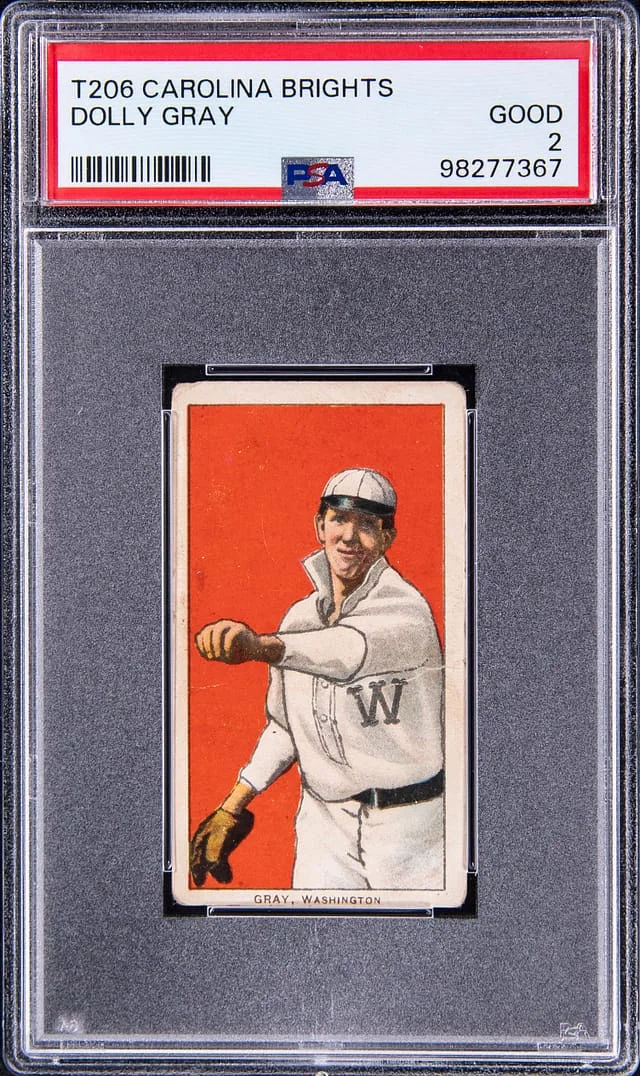 1909-11 T206 Dolly Gray - Scarce Carolina Brights Back White Border #no-number card image