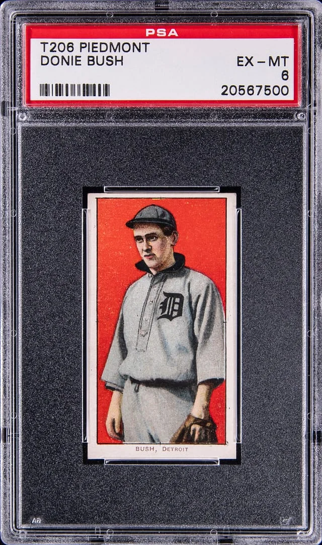 1909-11 T206 Donie Bush White Border #no-number card image