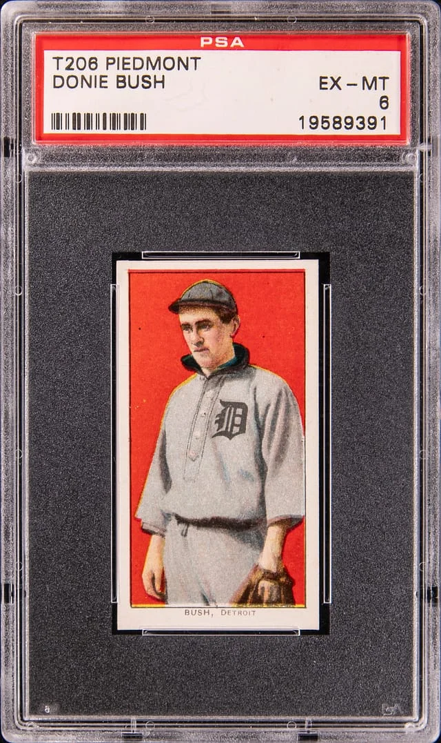 1909-11 T206 Donie Bush - Piedmont White Border #no-number card image