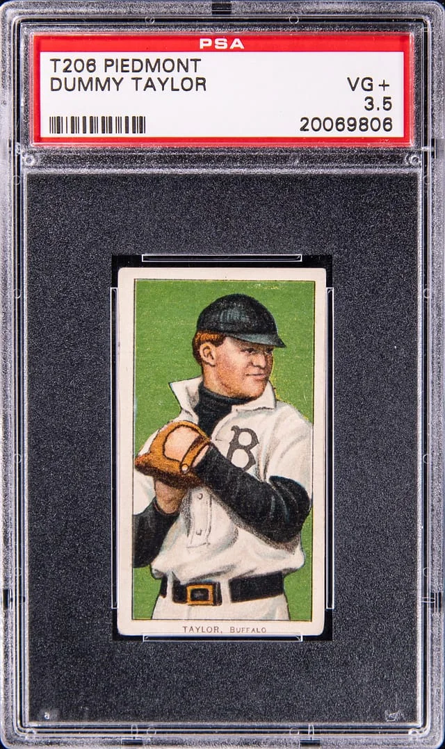 1909-11 T206 Dummy Taylor - Piedmont White Border #no-number card image