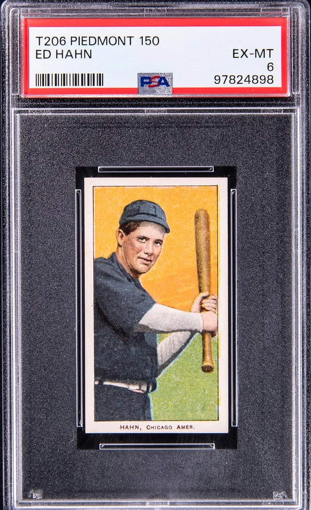 1909-11 T206 Ed Hahn White Border #no-number card image