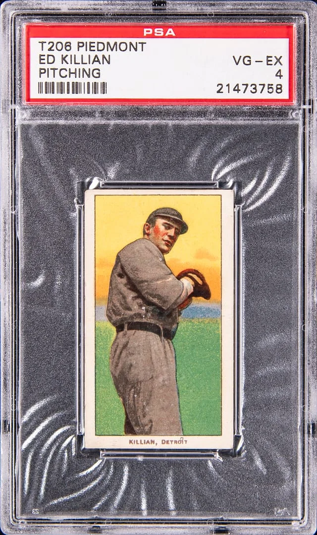 1909-11 T206 Ed Killian, Pitching - Piedmont White Border #no-number card image
