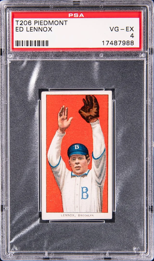 1909-11 T206 Ed Lennox - Piedmont White Border #no-number card image