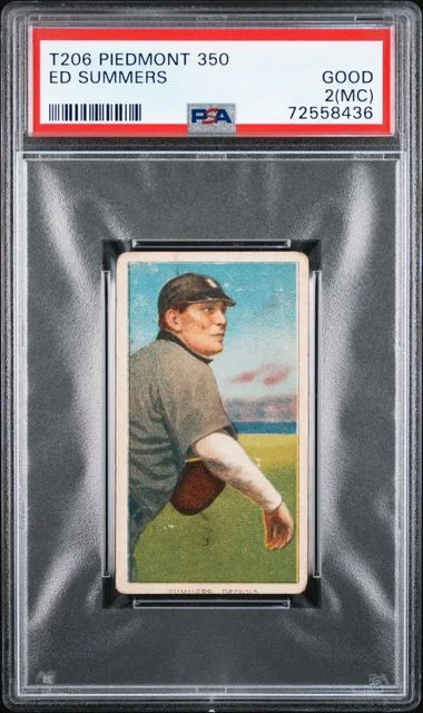 1909-11 T206 Ed Summers White Border #no-number card image