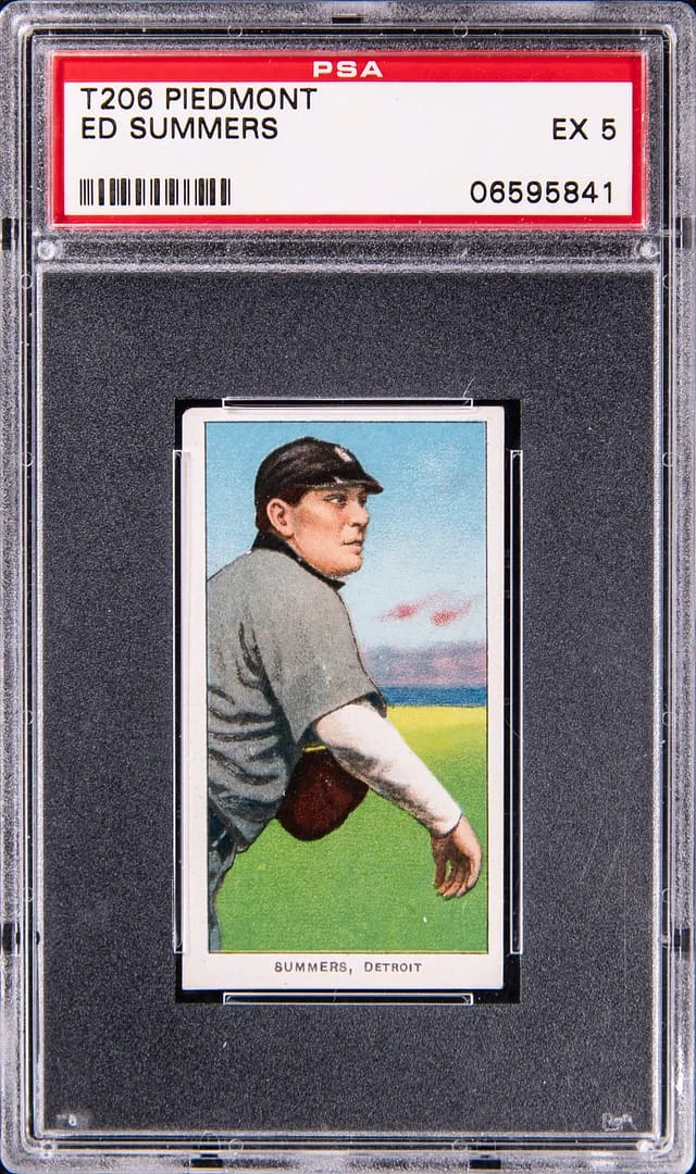 1909-11 T206 Ed Summers - Piedmont White Border #no-number card image